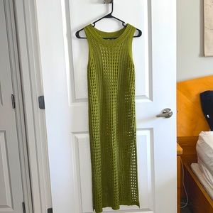 Crochet slit coverup